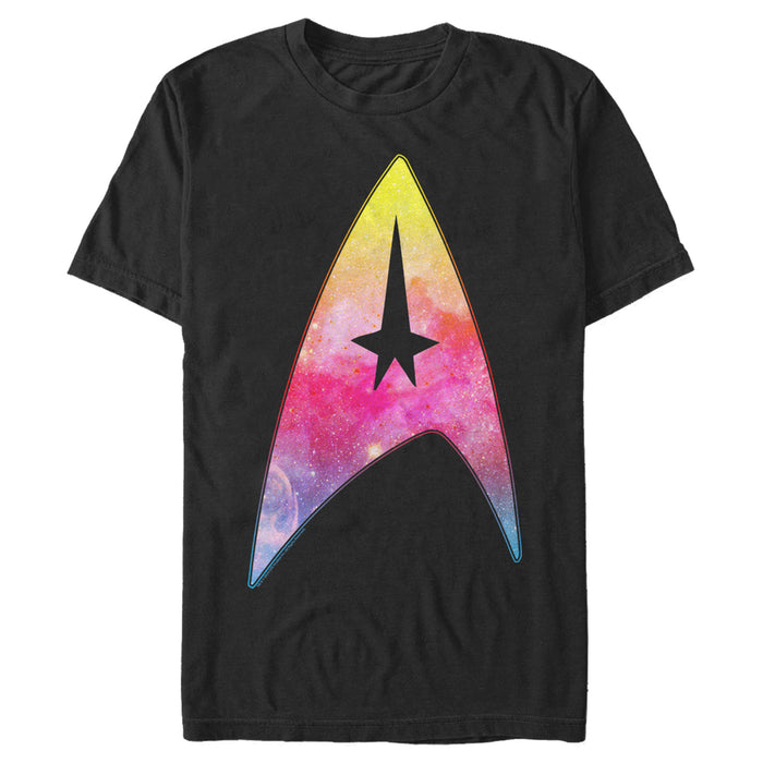 fifth sun Men's Star Trek Gradient Space Logo T-Shirt