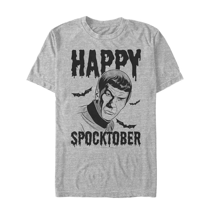 fifth sun Men's Star Trek Halloween Happy Spocktober T-Shirt
