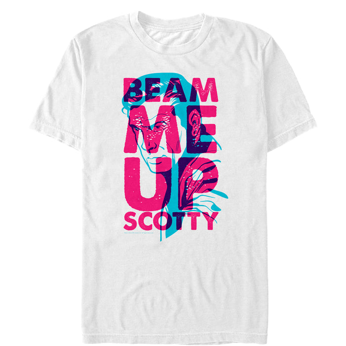 fifth sun Men's Star Trek Kirk Beam Me Up Scotty 3D T-Shirt