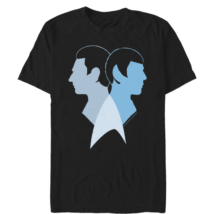 fifth sun Men's Star Trek Logical Buddies Spock & Data T-Shirt