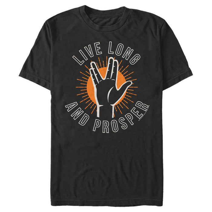 fifth sun Men's Star Trek Long Live Prosper Salute T-Shirt