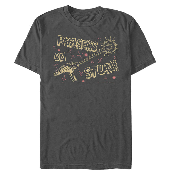fifth sun Men's Star Trek Phasers on Stun Cartoon T-Shirt