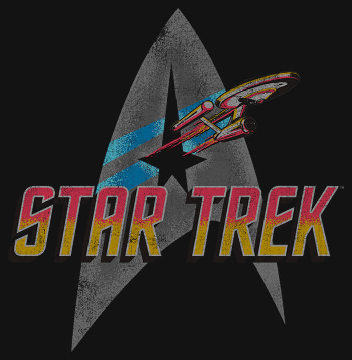 Fifth Sun Men's Star Trek Retro Starfleet Logo T-Shirt