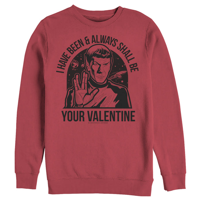 Fifth Sun Men's Star Trek Spock Always Shall Be Valentine Sweatshirt