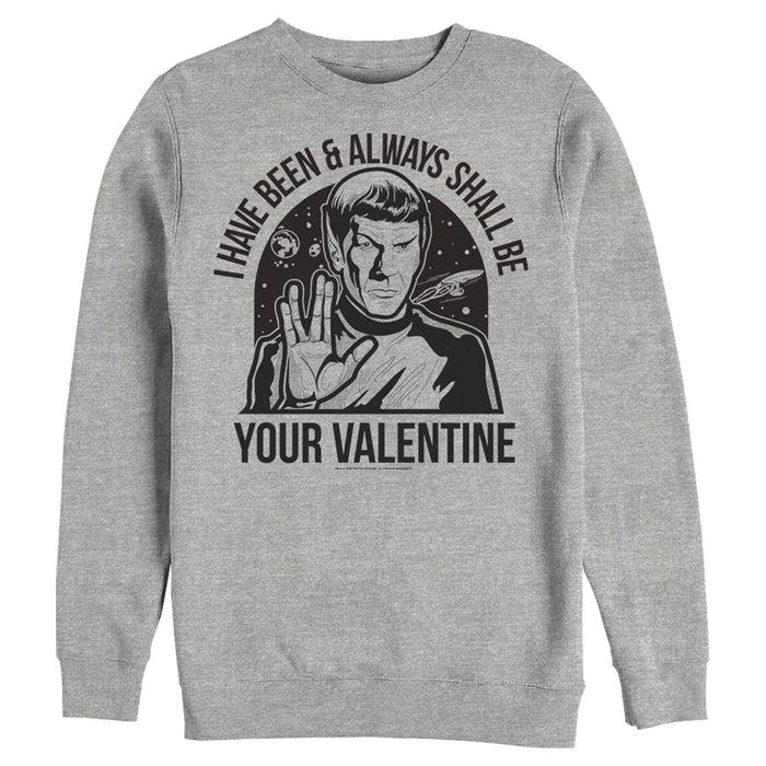fifth sun Men's Star Trek Spock Always Shall Be Valentine Sweatshirt