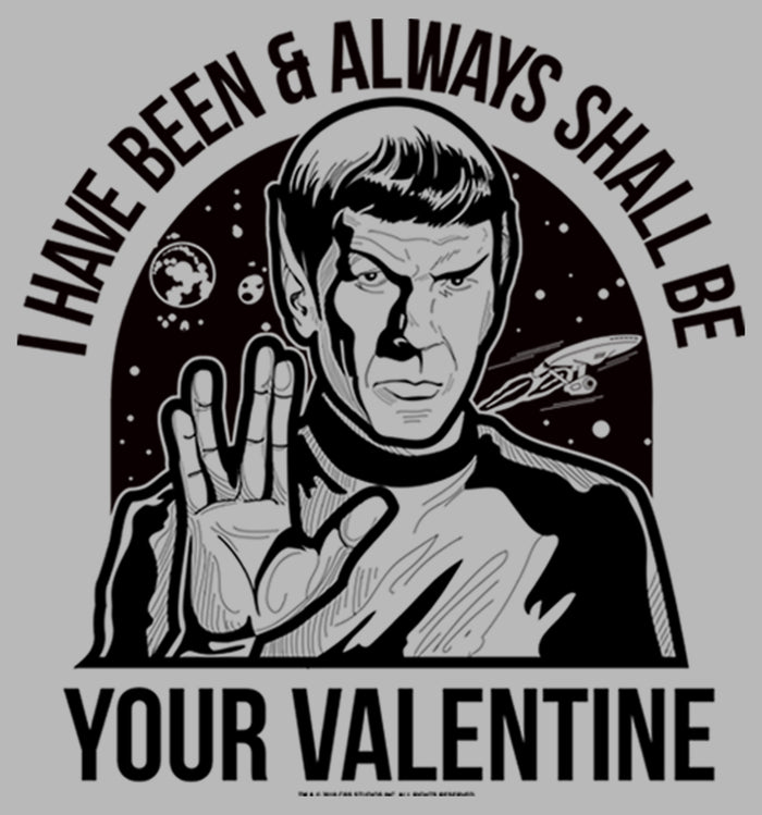 Fifth Sun Men's Star Trek Spock Always Shall Be Valentine Tank Top