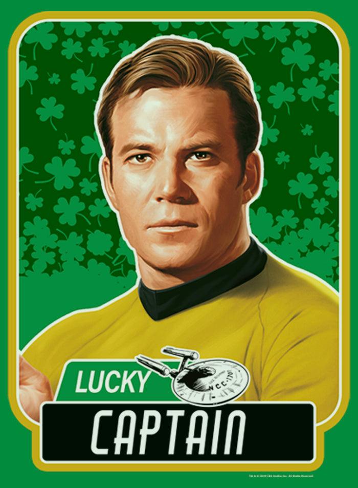 Fifth Sun Men's Star Trek St. Patrick's Day Lucky Captain Kirk T-Shirt