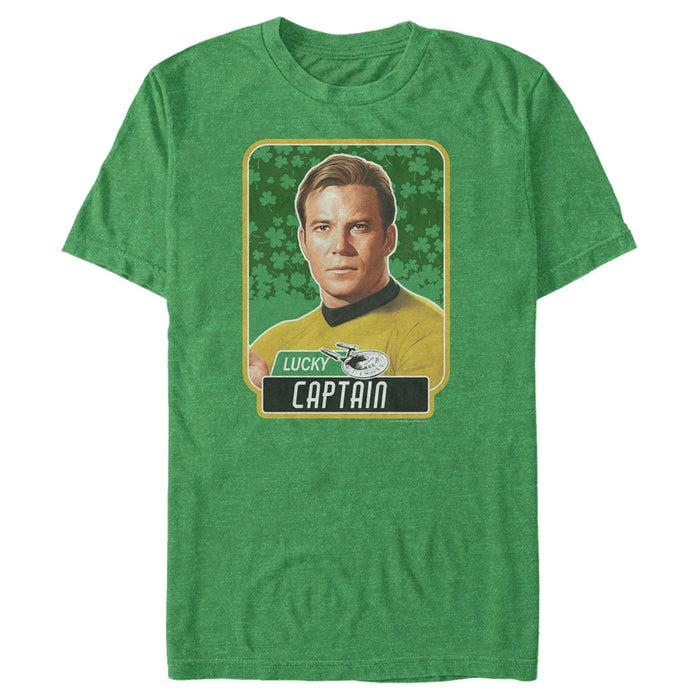 fifth sun Men's Star Trek St. Patrick's Day Lucky Captain Kirk T-Shirt