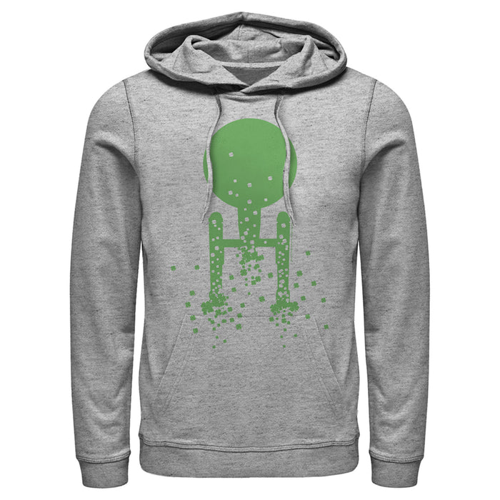 fifth sun Men's Star Trek St. Patrick's Enterprise Clover Fill Pull Over Hoodie