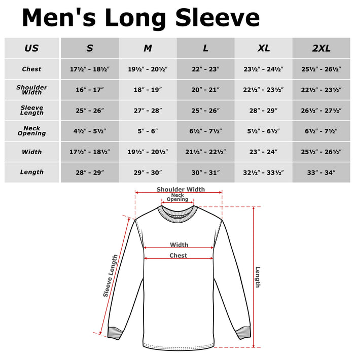Fifth Sun Men's Star Trek St. Patrick's Enterprise Clover Fill Long Sleeve Shirt