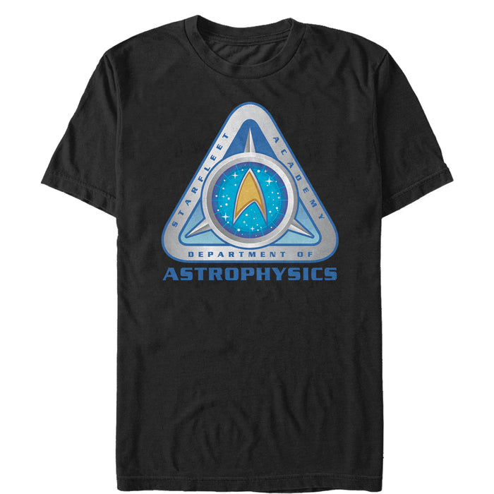 fifth sun Men's Star Trek Starfleet Academy Department of Astrophysics T-Shirt