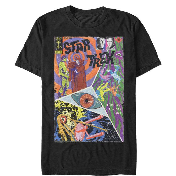 fifth sun Men's Star Trek The Last Gasp of a Dying Star Comic Page T-Shirt