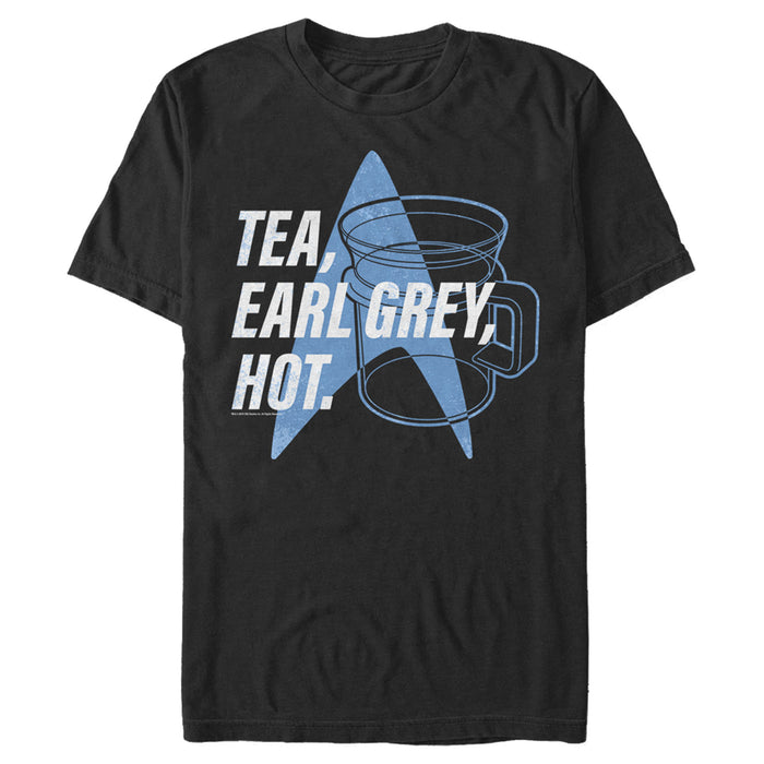 Fifth Sun Men's Star Trek: The Next Generation Cup Of Tea Earl Grey Hot Captain Picard T-Shirt
