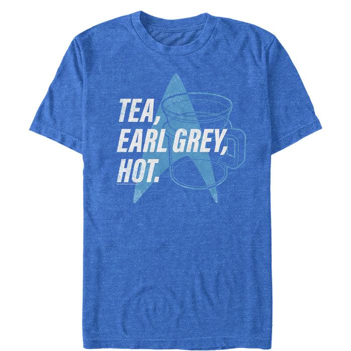 fifth sun Men's Star Trek: The Next Generation Cup Of Tea Earl Grey Hot Captain Picard T-Shirt