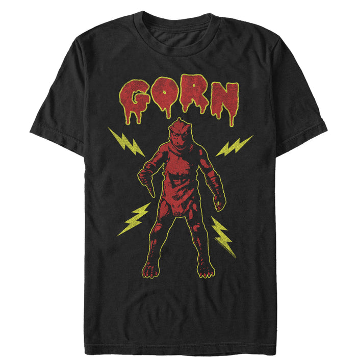fifth sun Men's Star Trek: The Original Series Gorn Alien Lightning Pose T-Shirt
