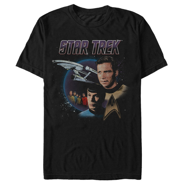 fifth sun Men's Star Trek: The Original Series Vintage Character Pose T-Shirt