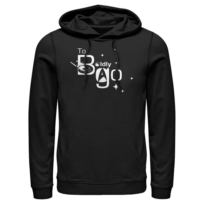 fifth sun Men's Star Trek To Boldly Go Shine Pull Over Hoodie
