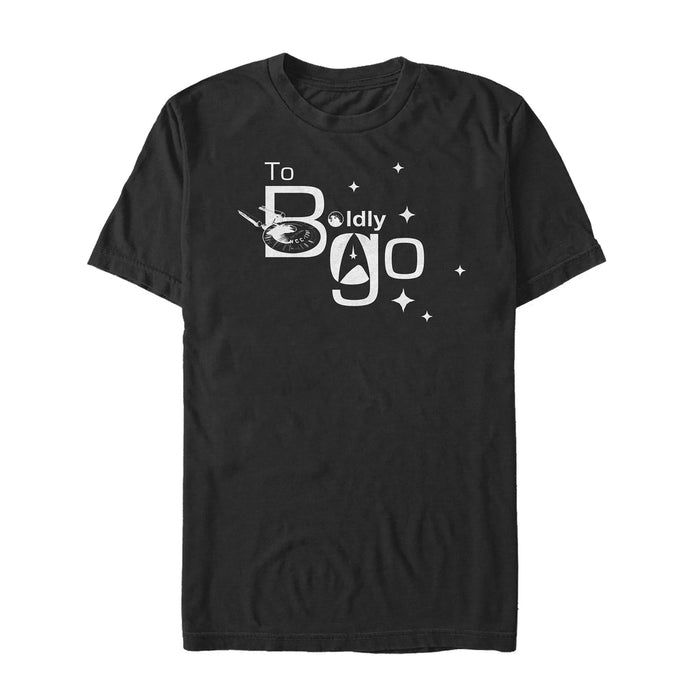 fifth sun Men's Star Trek To Boldly Go Shine T-Shirt