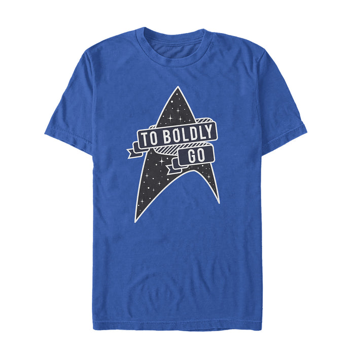 Fifth Sun Men's Star Trek To Boldly Go Starfleet T-Shirt