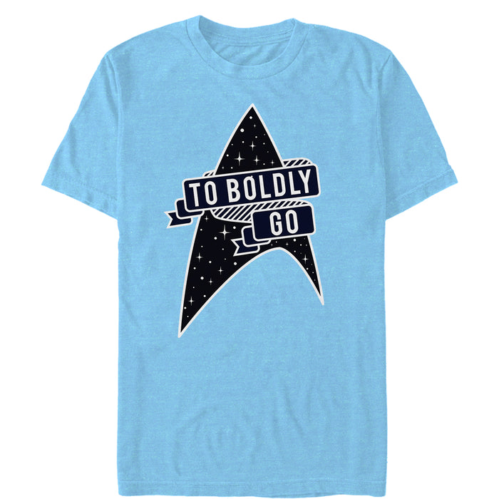 fifth sun Men's Star Trek To Boldly Go Starfleet T-Shirt