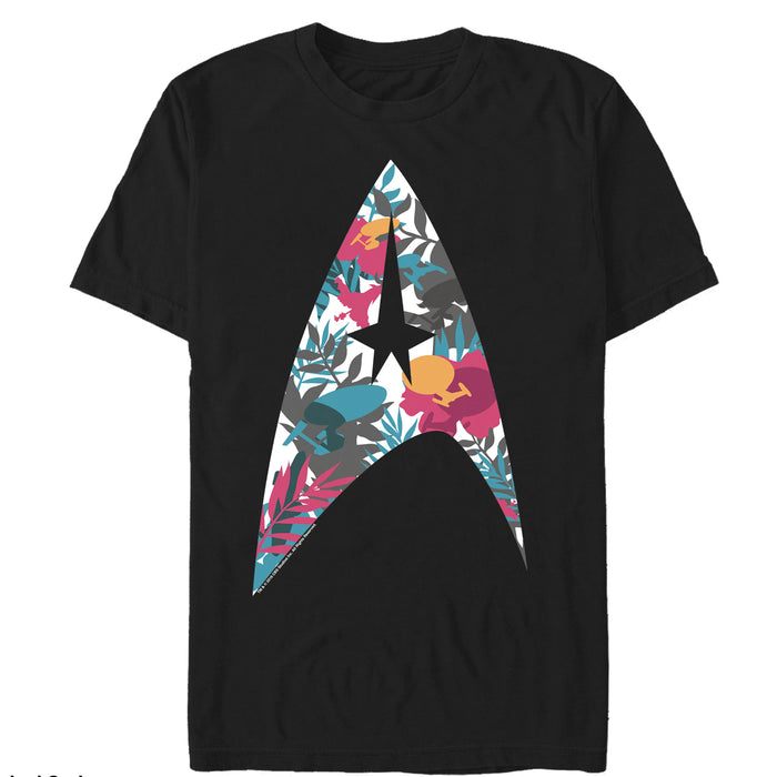 fifth sun Men's Star Trek Tropical Starfleet Insignia T-Shirt