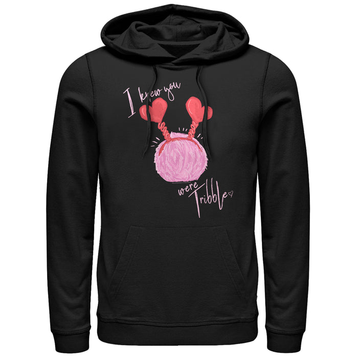 fifth sun Men's Star Trek Valentine I Knew You Were Tribble Pull Over Hoodie