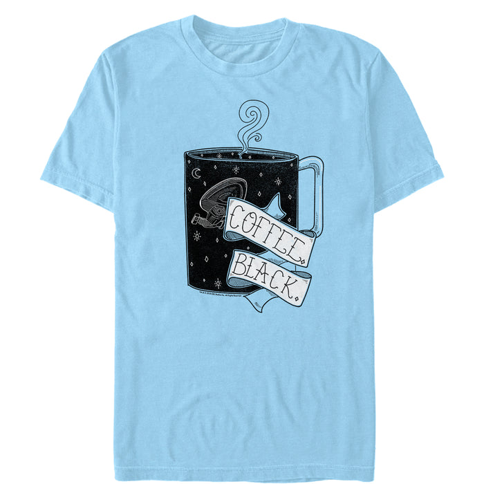 fifth sun Men's Star Trek: Voyager Black Coffee Cup T-Shirt
