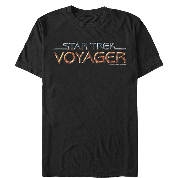 fifth sun Men's Star Trek: Voyager Modern Logo T-Shirt