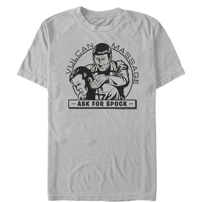 fifth sun Men's Star Trek Vulcan Massage Ask For Spock T-Shirt