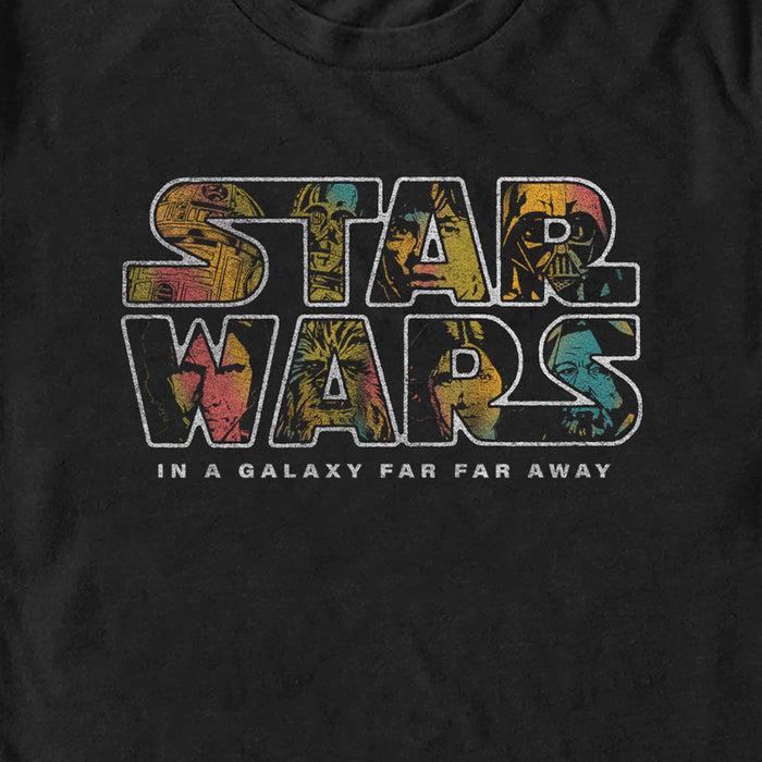 Fifth Sun Men's Star Wars: A New Hope Faces Filled Logo T-Shirt