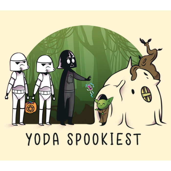 Fifth Sun Men's Star Wars: A New Hope Halloween Yoda Spookiest T-Shirt
