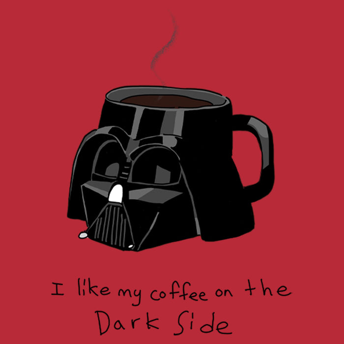 Fifth Sun Men's Star Wars: A New Hope I Like My Coffee On The Dark Side Pull Over Hoodie