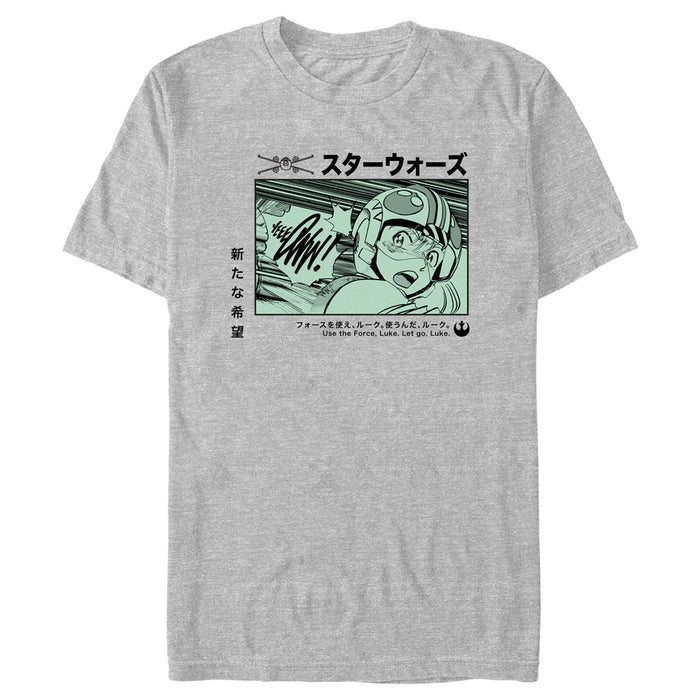 fifth sun Men's Star Wars: A New Hope Luke Manga Panel T-Shirt