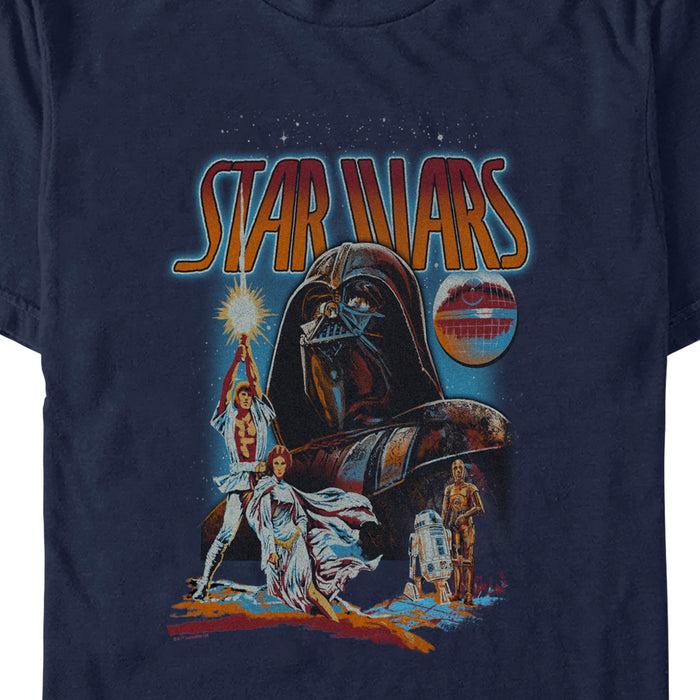 Fifth Sun Men's Star Wars: A New Hope Retro Comic Crew T-Shirt