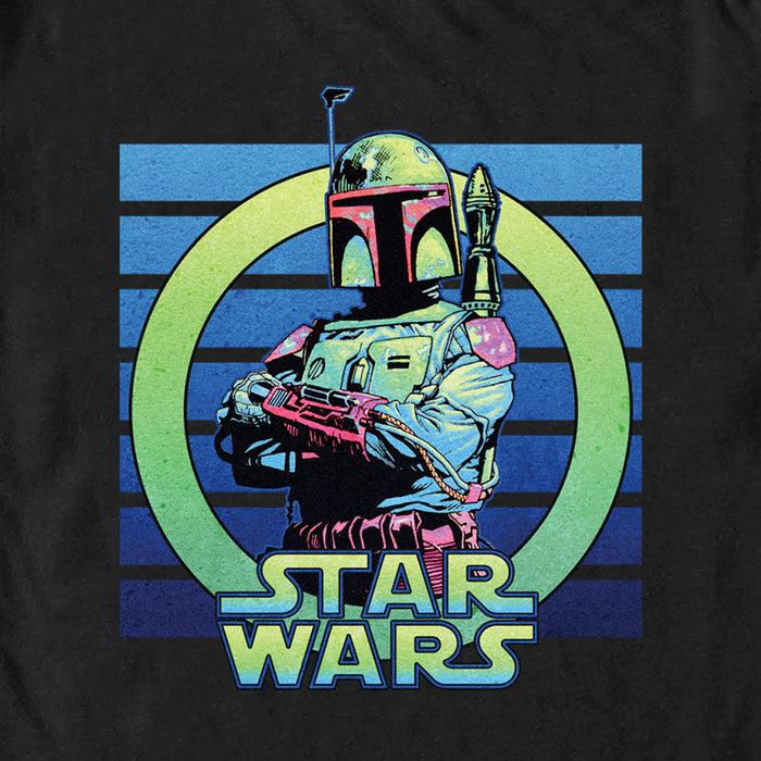 Fifth Sun Men's Star Wars: A New Hope Retro Green Boba Fett T-Shirt