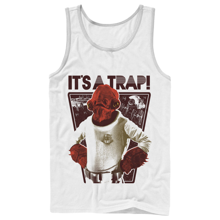 fifth sun Men's Star Wars Ackbar It's a Trap Tank Top