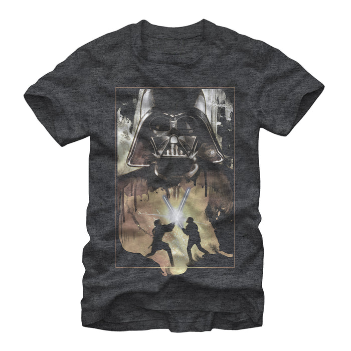 fifth sun Men's Star Wars Anakin and Obi-Wan Battle T-Shirt