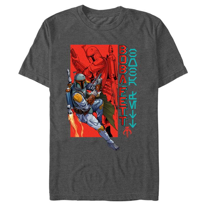 fifth sun Men's Star Wars Animated Boba Fett T-Shirt