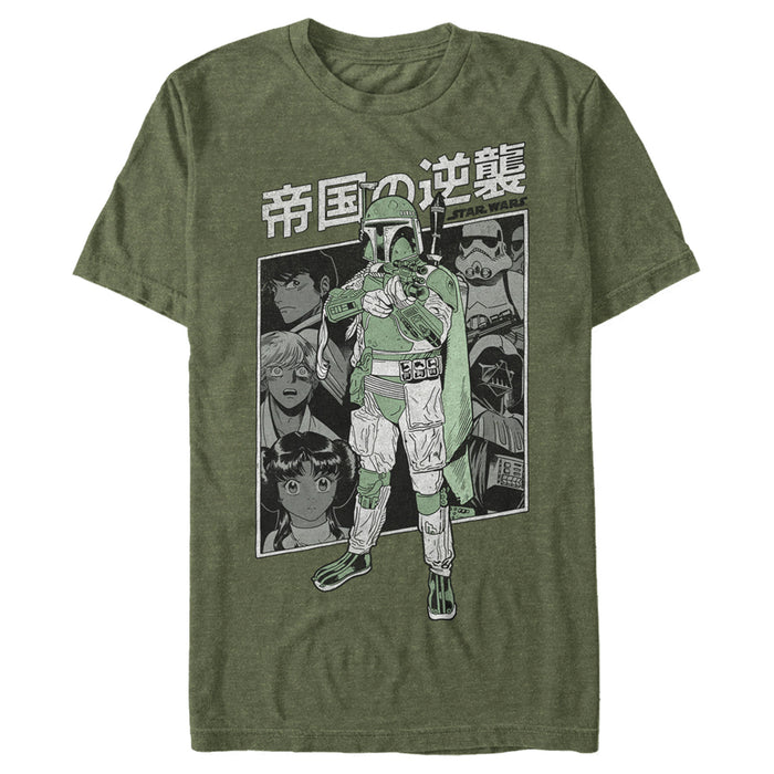 fifth sun Men's Star Wars Boba Fett Anime Blast T-Shirt