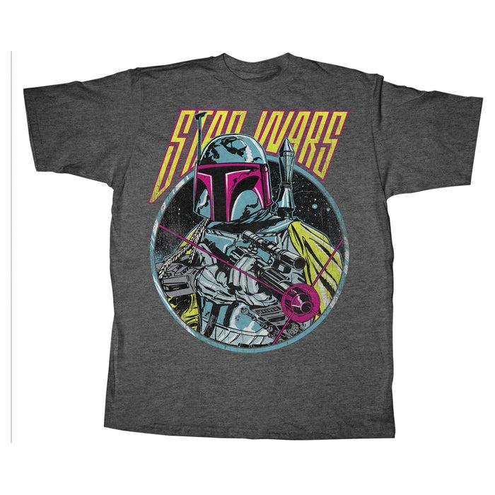 fifth sun Men's Star Wars Boba Fett Blaster T-Shirt