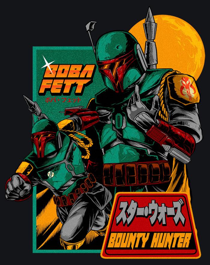 Fifth Sun Men's Star Wars Boba Fett Bounty Hunter Katakana T-Shirt