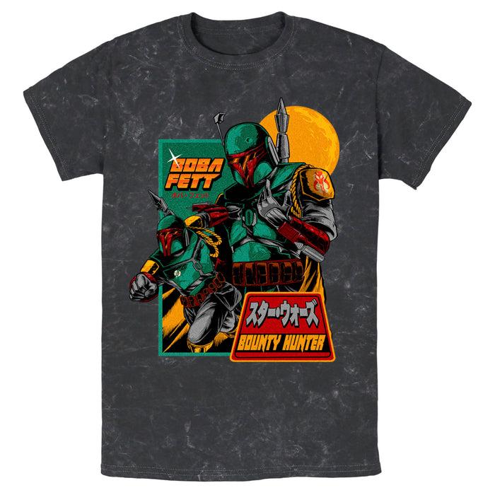 fifth sun Men's Star Wars Boba Fett Bounty Hunter Katakana T-Shirt