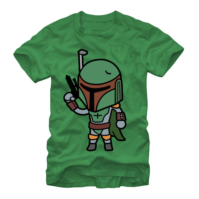 fifth sun Men's Star Wars Boba Fett Cartoon T-Shirt