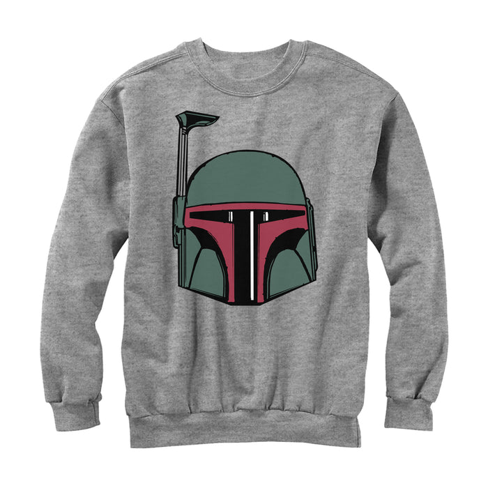 fifth sun Men's Star Wars Boba Fett Helmet Sweatshirt