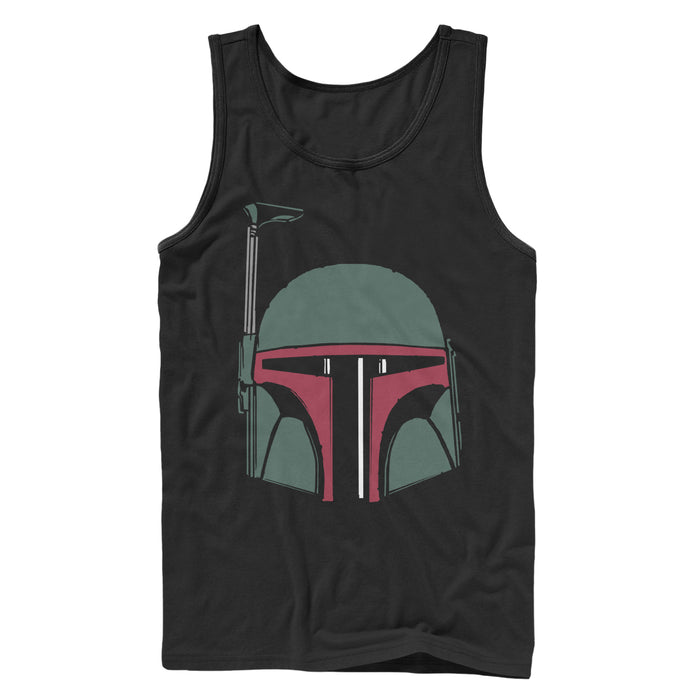 fifth sun Men's Star Wars Boba Fett Helmet Tank Top