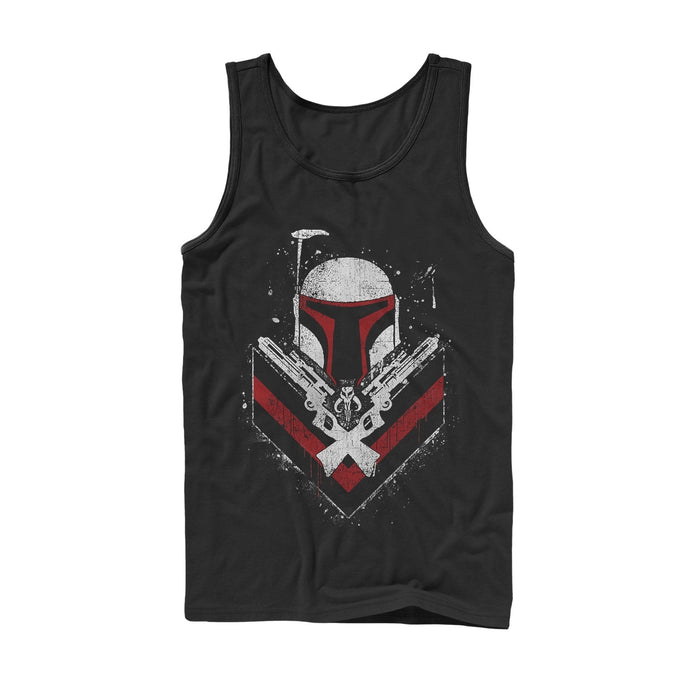 fifth sun Men's Star Wars Boba Fett No Threats Only Promises Tank Top