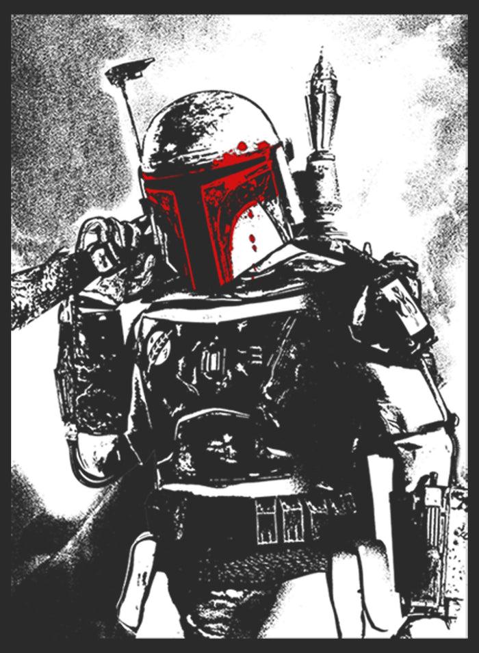 Fifth Sun Men's Star Wars Boba Fett Pop Of Red Sweatshirt