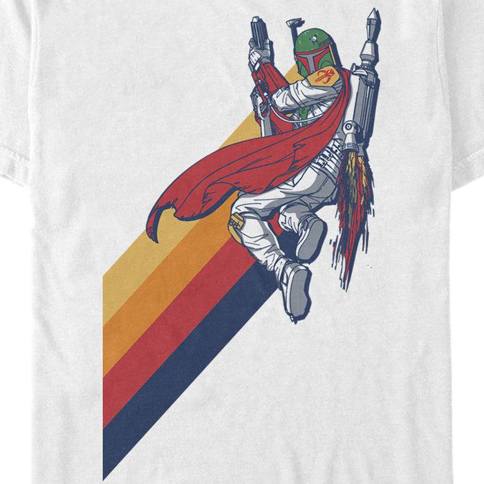 Fifth Sun Men's Star Wars Boba Fett Retro Stripes T-Shirt