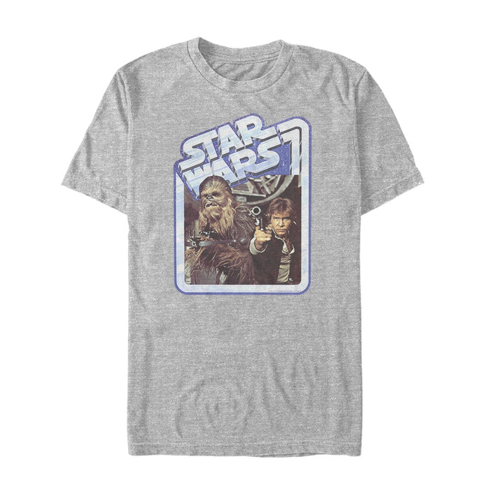 fifth sun Men's Star Wars Chewbacca and Han Solo Aim T-Shirt