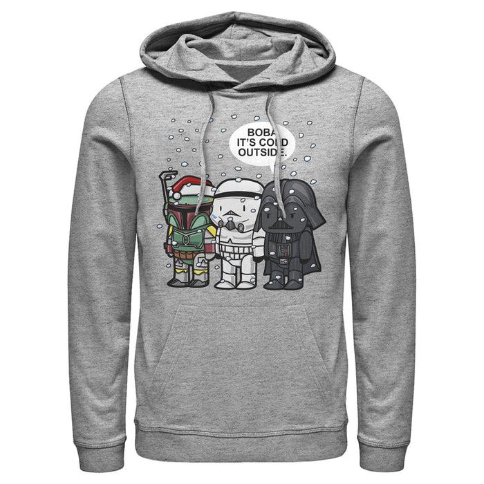 Fifth Sun Men's Star Wars Christmas Boba It's Cold Outside Pull Over Hoodie